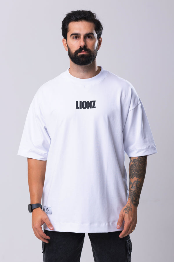 Camiseta Premium Oversized Persistence - Branca
