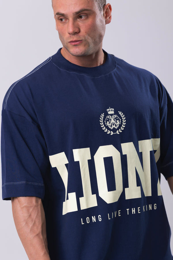 Camiseta Oversized LLTK - Marinho Contraste