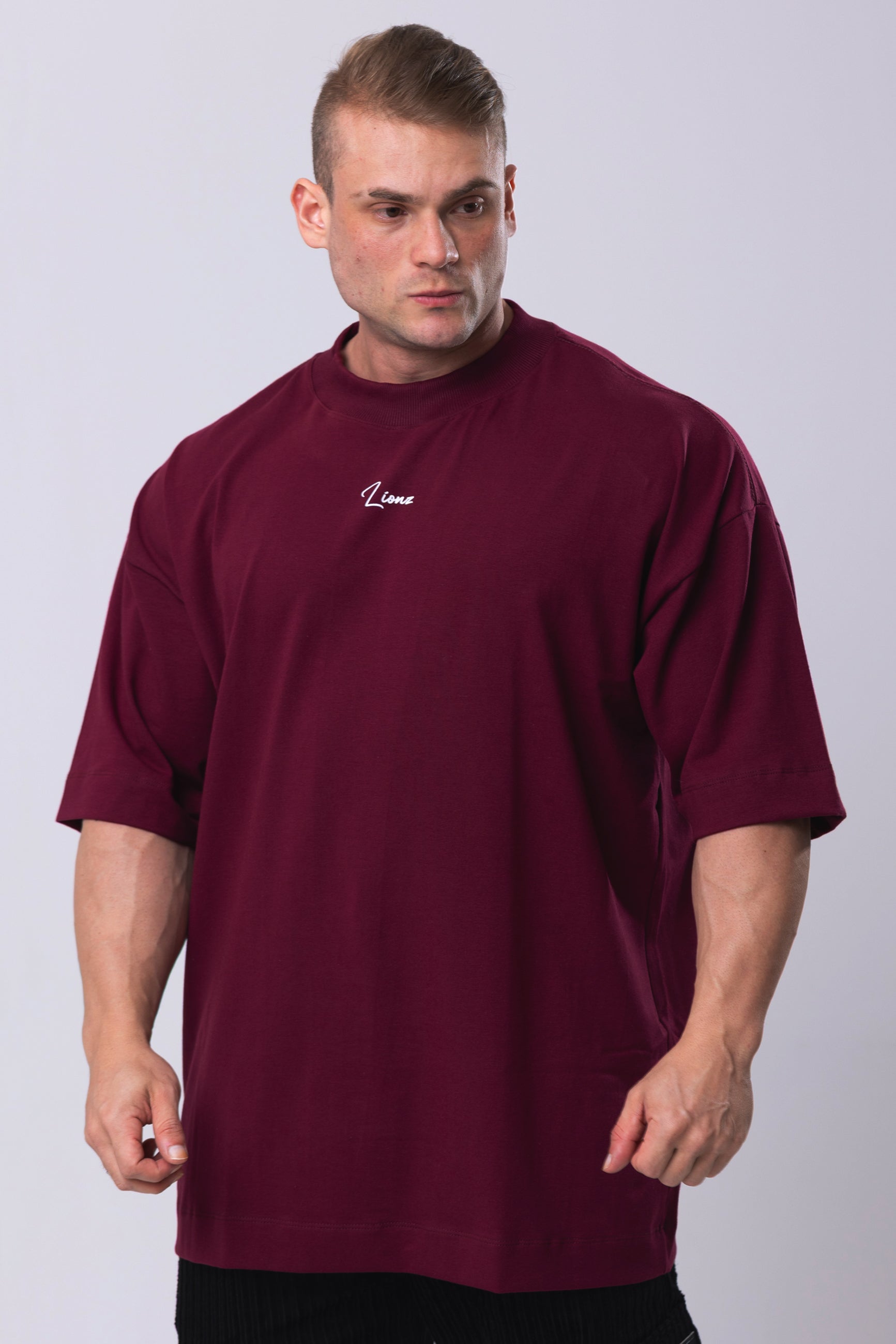 Camiseta Oversized Minimal - Bordo