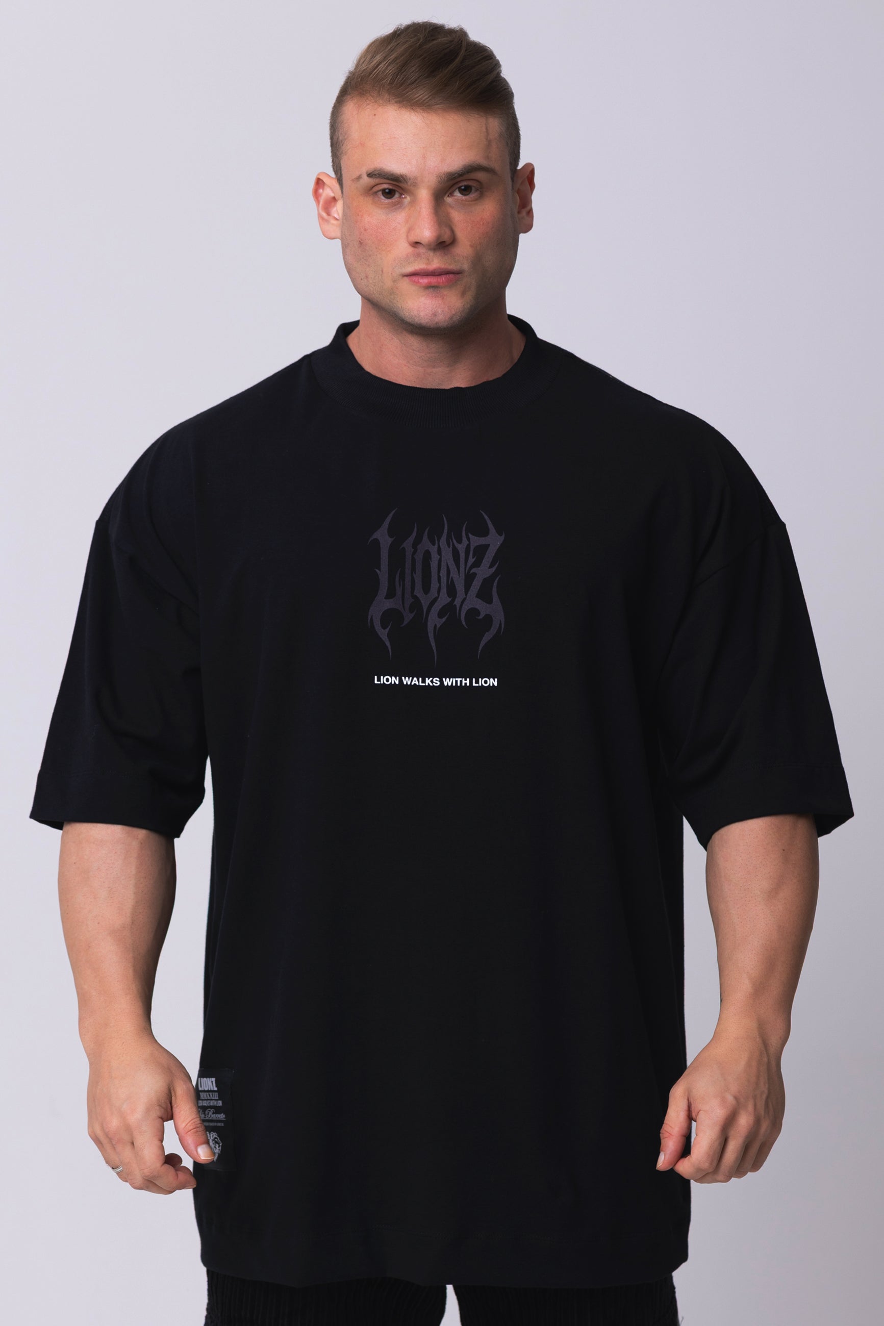 Camiseta Oversized LWWL - Preta
