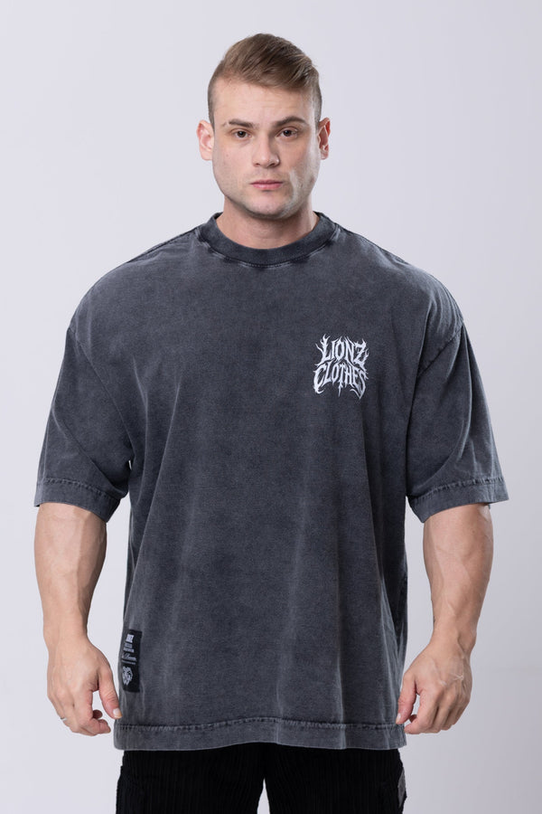 Camiseta Heavy Oversized Blair - Preta Estonada