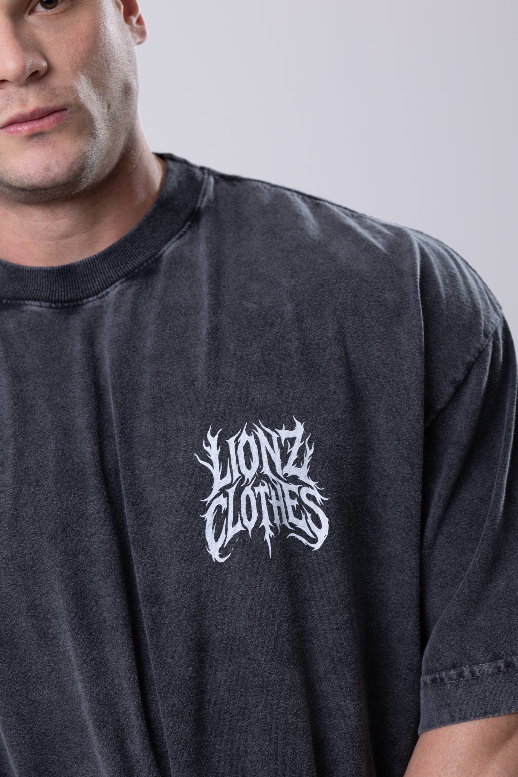 Camiseta Heavy Oversized Blair - Preta Estonada