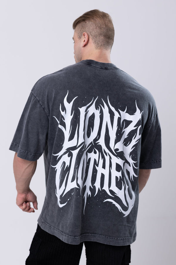 Camiseta Heavy Oversized Blair - Preta Estonada