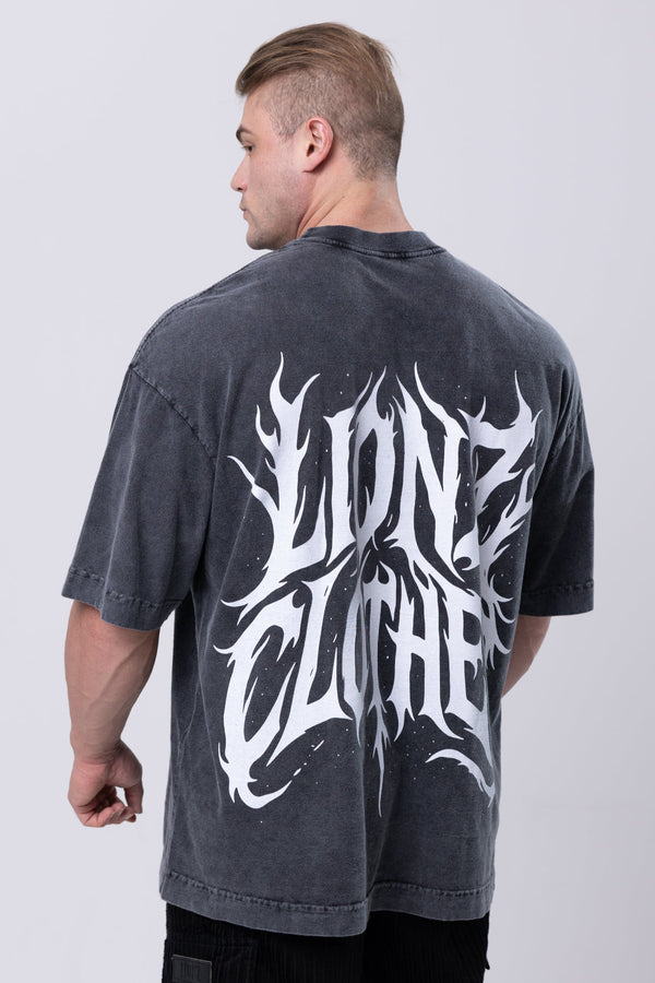 Camiseta Heavy Oversized Blair - Preta Estonada