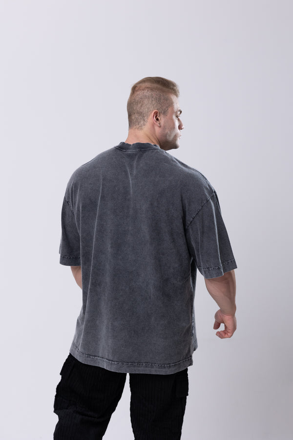 Camiseta Heavy Oversized Craft - Preta Estonada