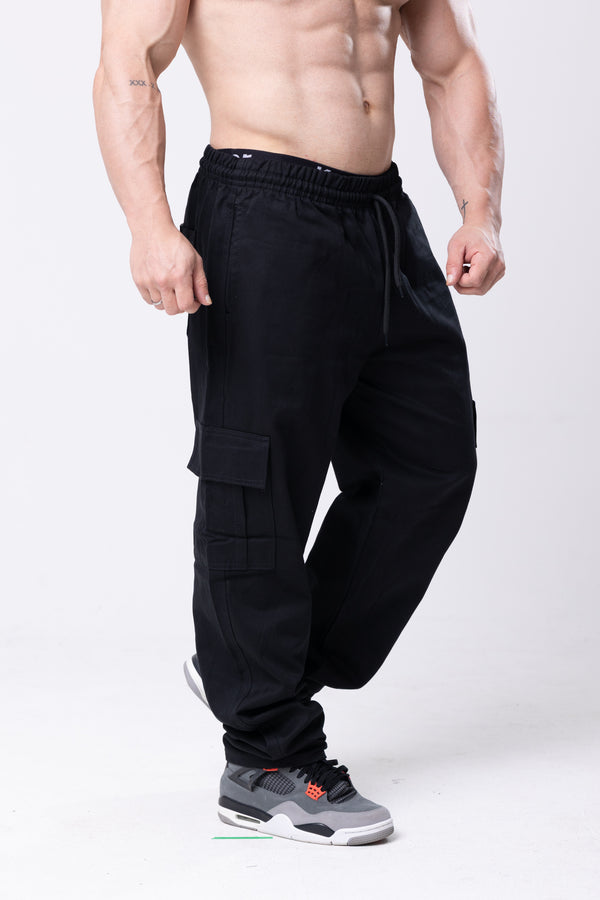 Calça Cargo Sarja Lionz - Preta