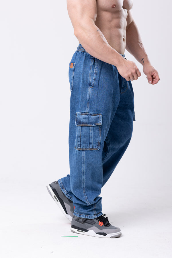Calça Cargo Jeans Lionz - Vintage
