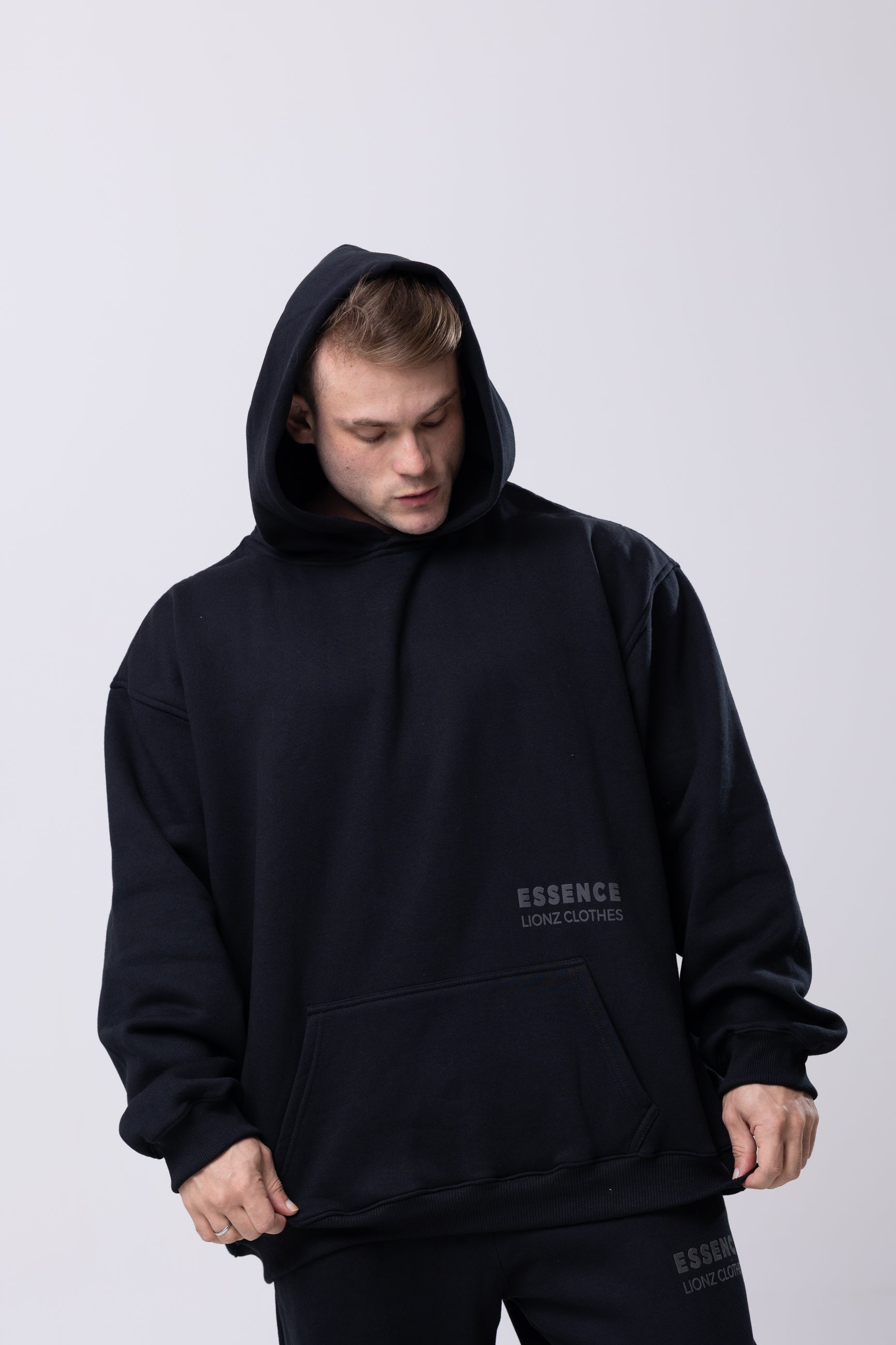 Casaco Moletom Premium Essence - Preto