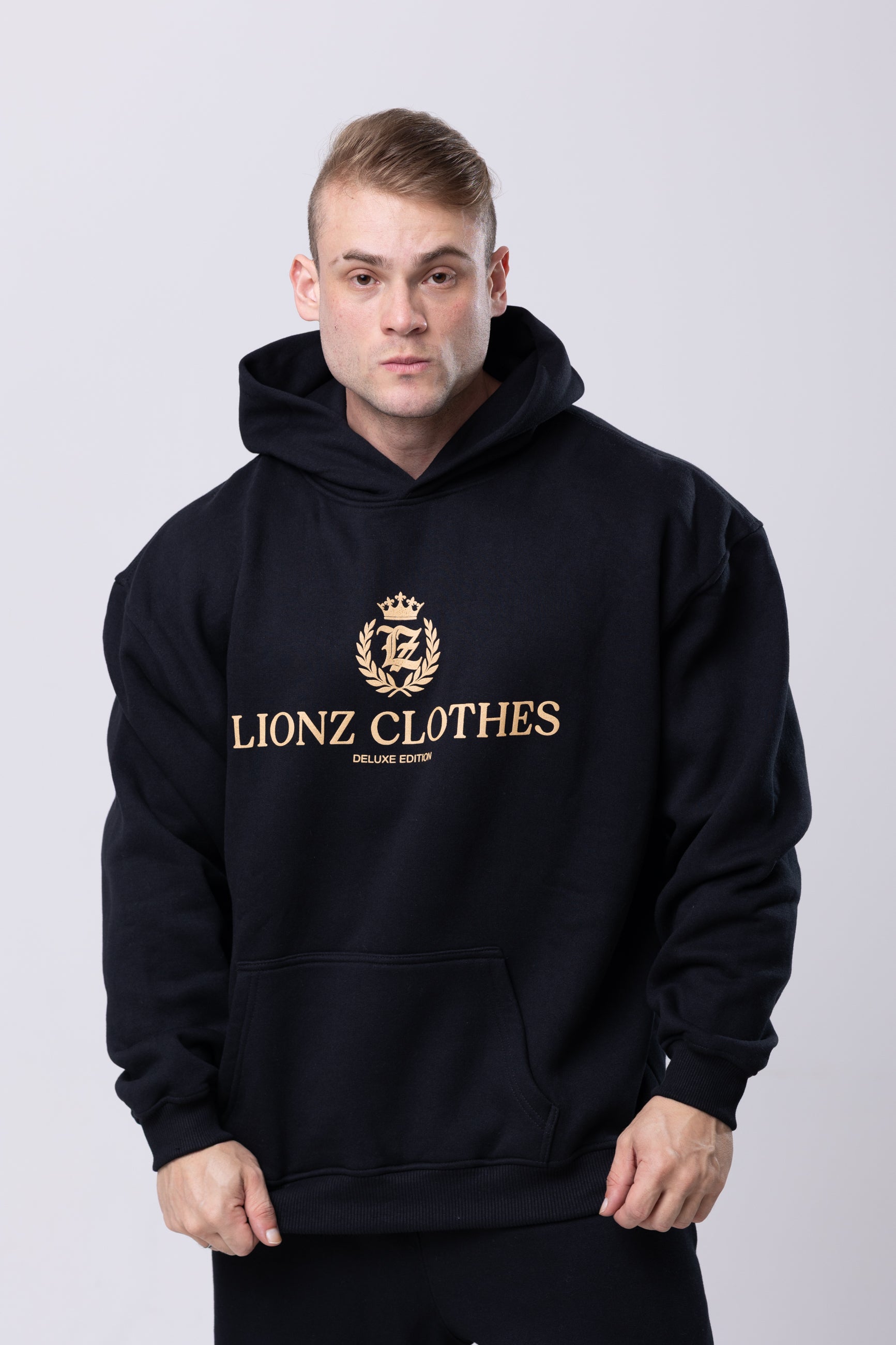 Casaco Moletom Premium Gold - Preto