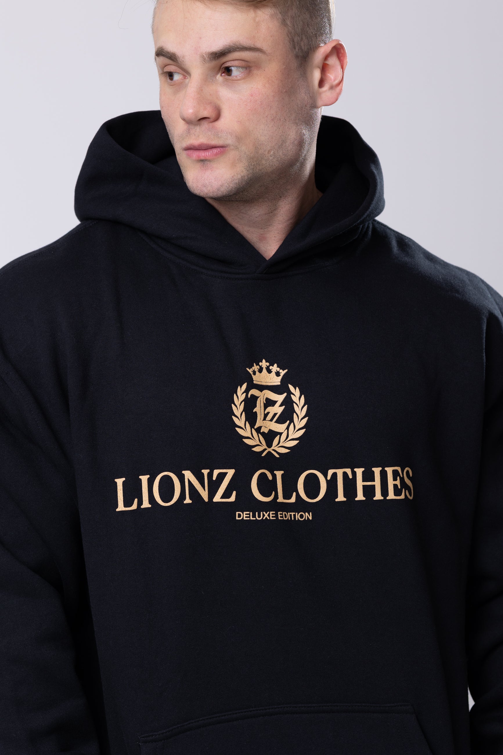 Casaco Moletom Premium Gold - Preto