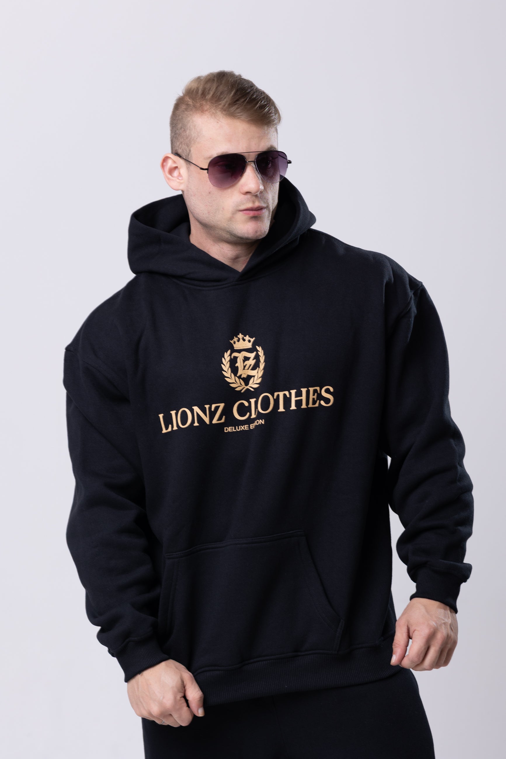 Casaco Moletom Premium Gold - Preto