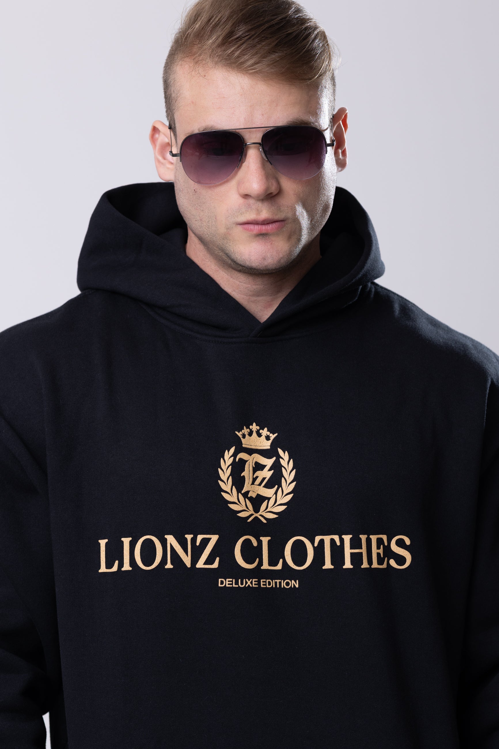 Casaco Moletom Premium Gold - Preto