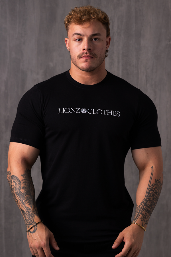 Camiseta Slim LionzClothes - Preta