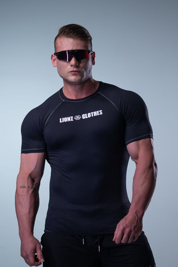 Camiseta Termic Pro LC - Preta Contraste