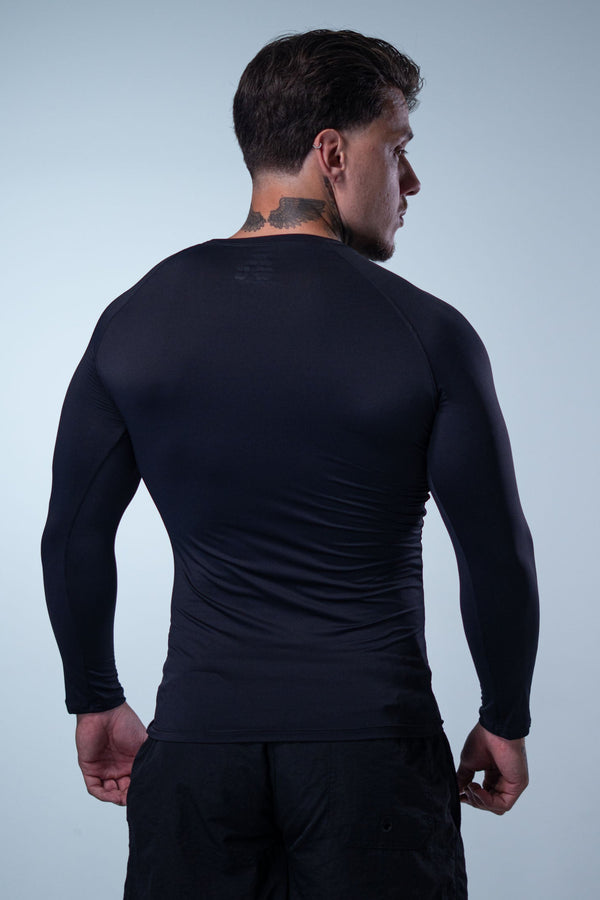 Camiseta Termic Pro Manga Longa LIONZ - Preta