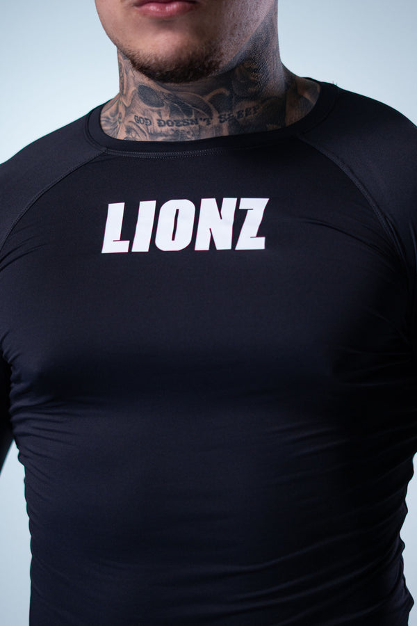 Camiseta Termic Pro Manga Longa LIONZ - Preta