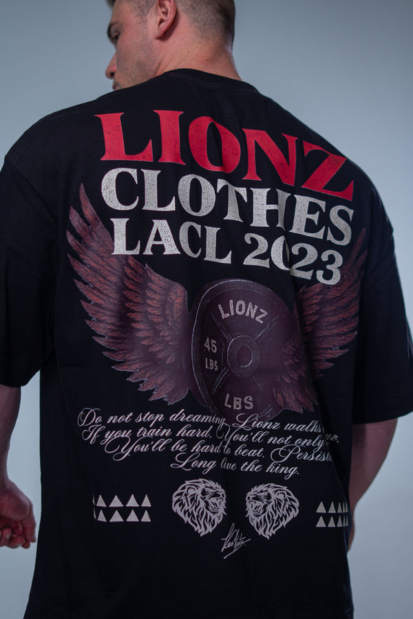 Camiseta Heavy Oversized LACL - Preta