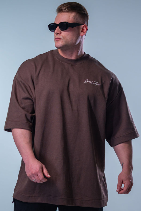 Camiseta Oversized Deluxe LionzClothes - Marrom