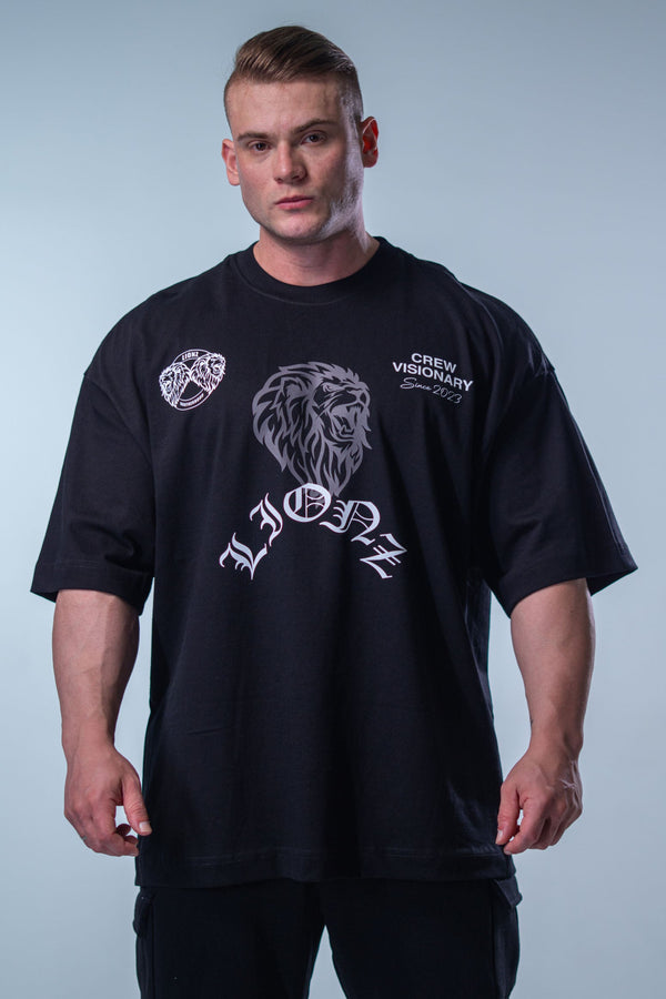 Camiseta Heavy Oversized Dual - Preta