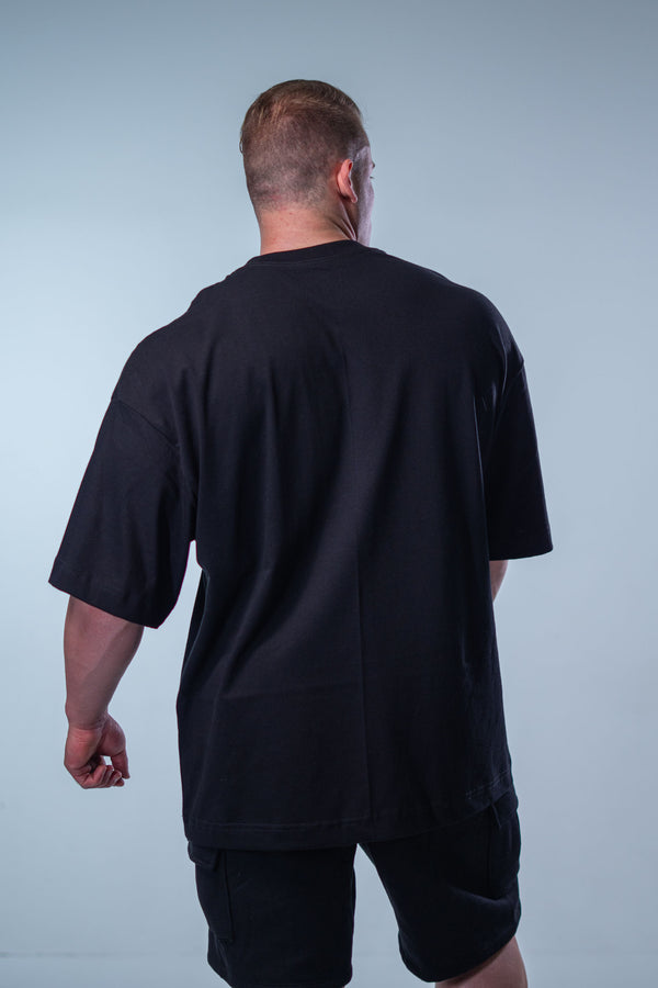 Camiseta Heavy Oversized Dual - Preta