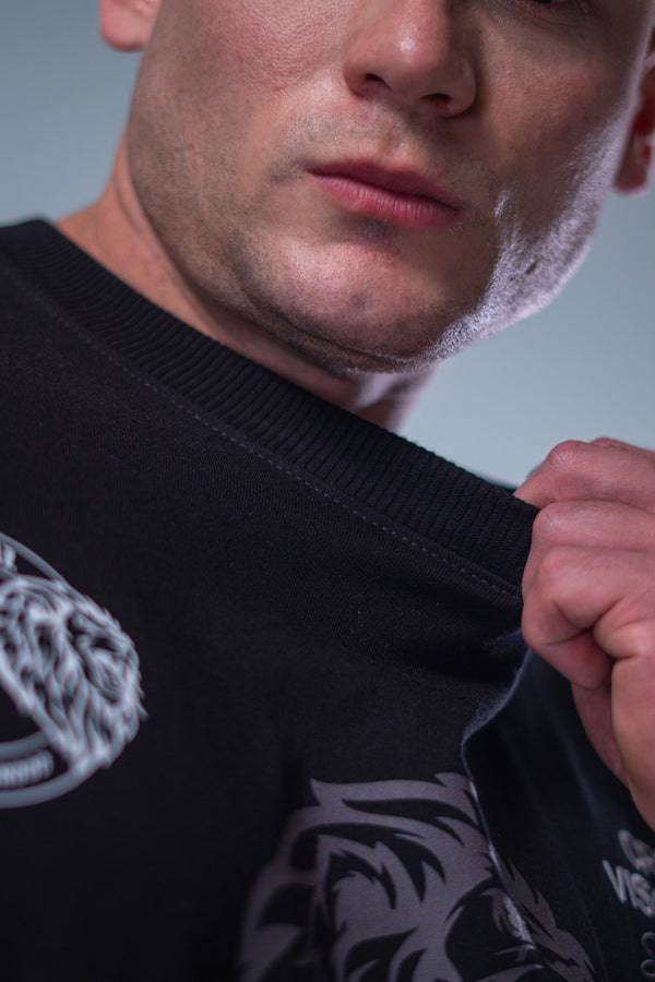 Camiseta Heavy Oversized Dual - Preta