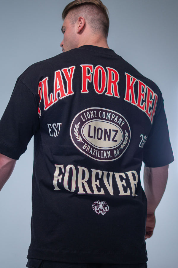 Camiseta Oversized Forever - Preta