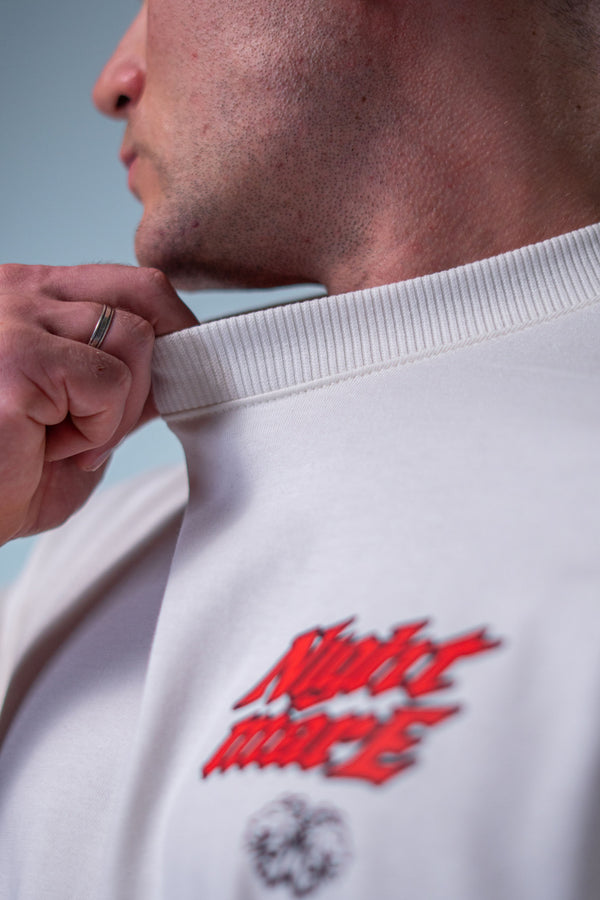 Camiseta Heavy Oversized NightMare - OffWhite