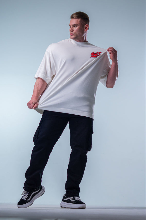 Camiseta Heavy Oversized NightMare - OffWhite