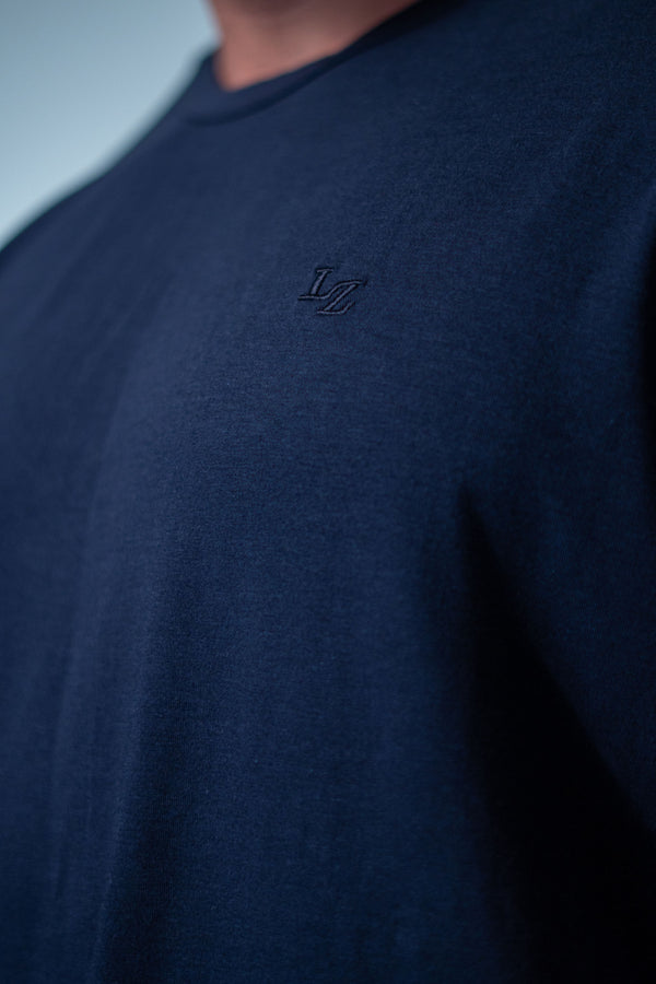 Camiseta Slim Bordada LZ - Marinho