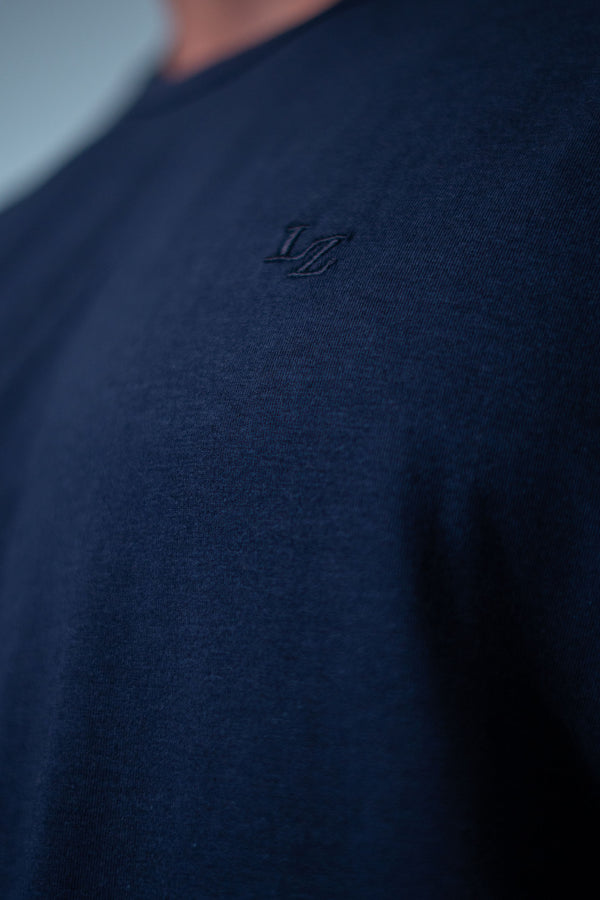 Camiseta Slim Bordada LZ - Marinho