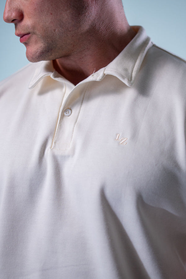 Camiseta Polo Deluxe LZ - OffWhite