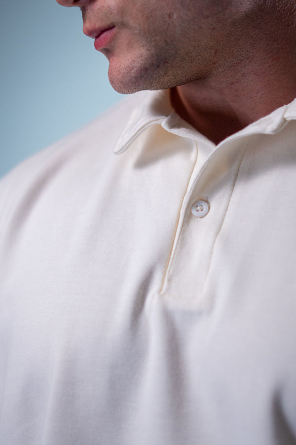 Camiseta Polo Deluxe LZ - OffWhite
