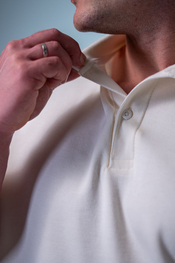 Camiseta Polo Deluxe LZ - OffWhite