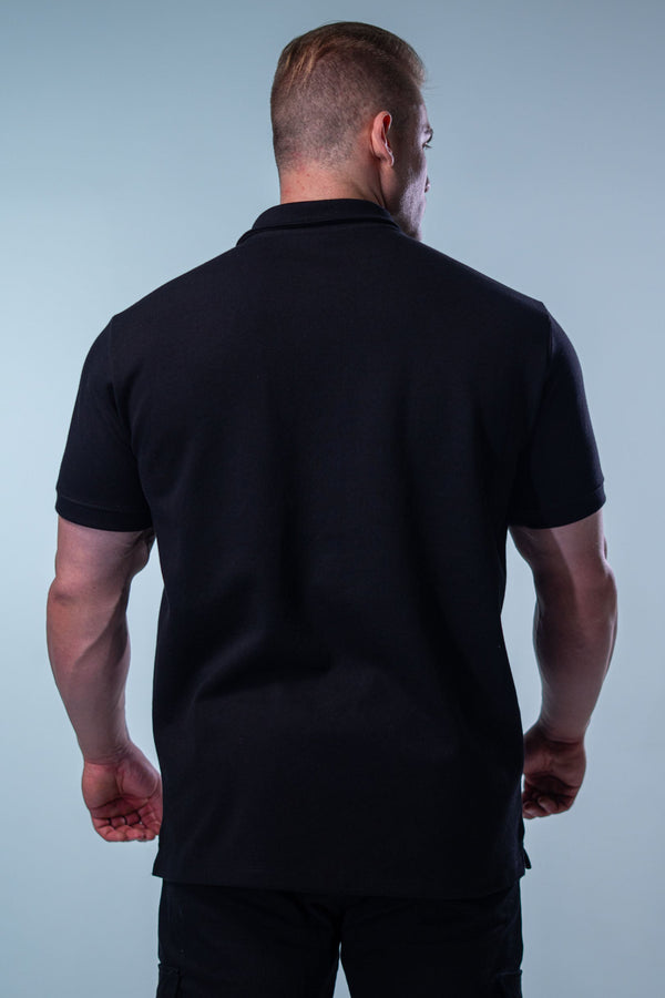 Camiseta Polo Deluxe LZ - Preta
