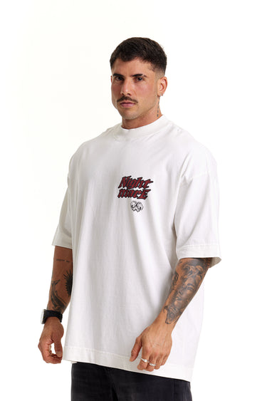 Camiseta Oversized Premium OffWhite - Nightmare