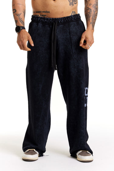 Calça Moletom Preta Faded - Lionz Club
