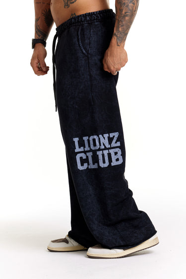 Calça Moletom Preta Faded - Lionz Club
