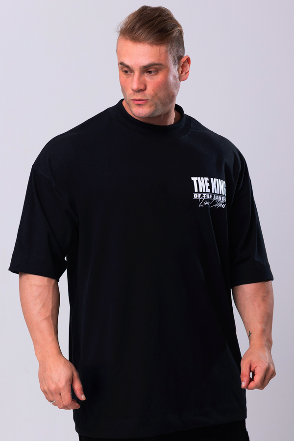 Camiseta Oversized The King - Preta