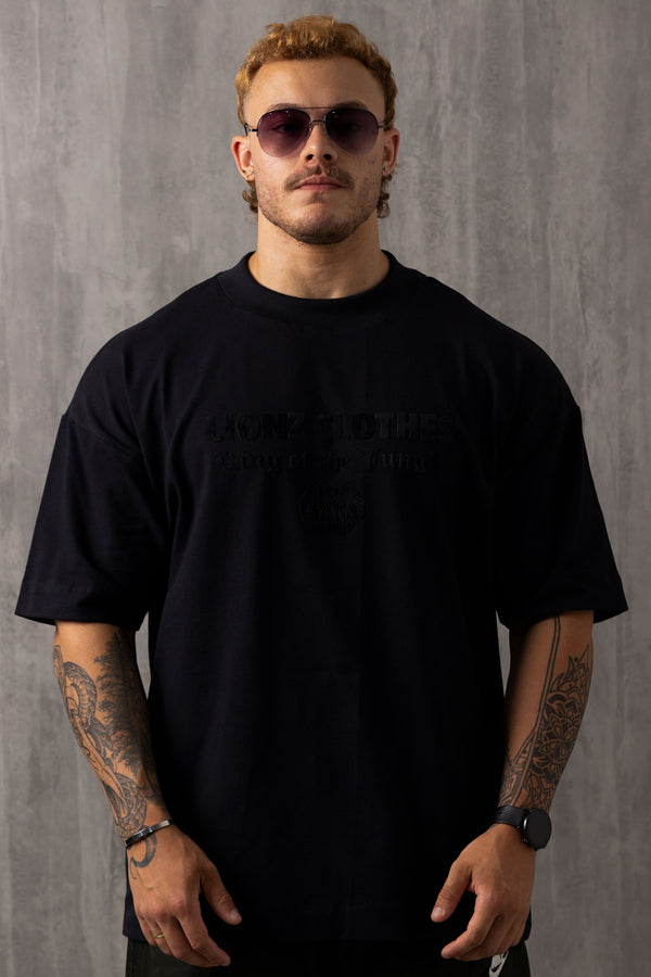 Camiseta Oversized Luxury Veludo - Preta