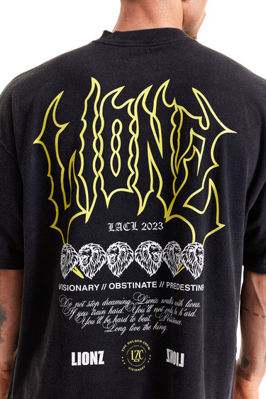 Camiseta Boxy Preto Faded - Predestined