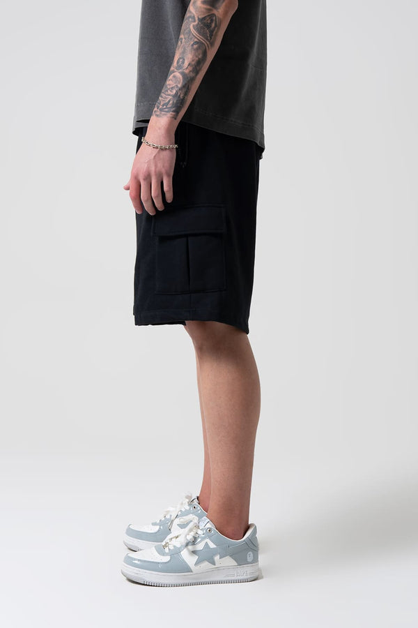 Bermuda Cargo Moletom Lionz - Preta