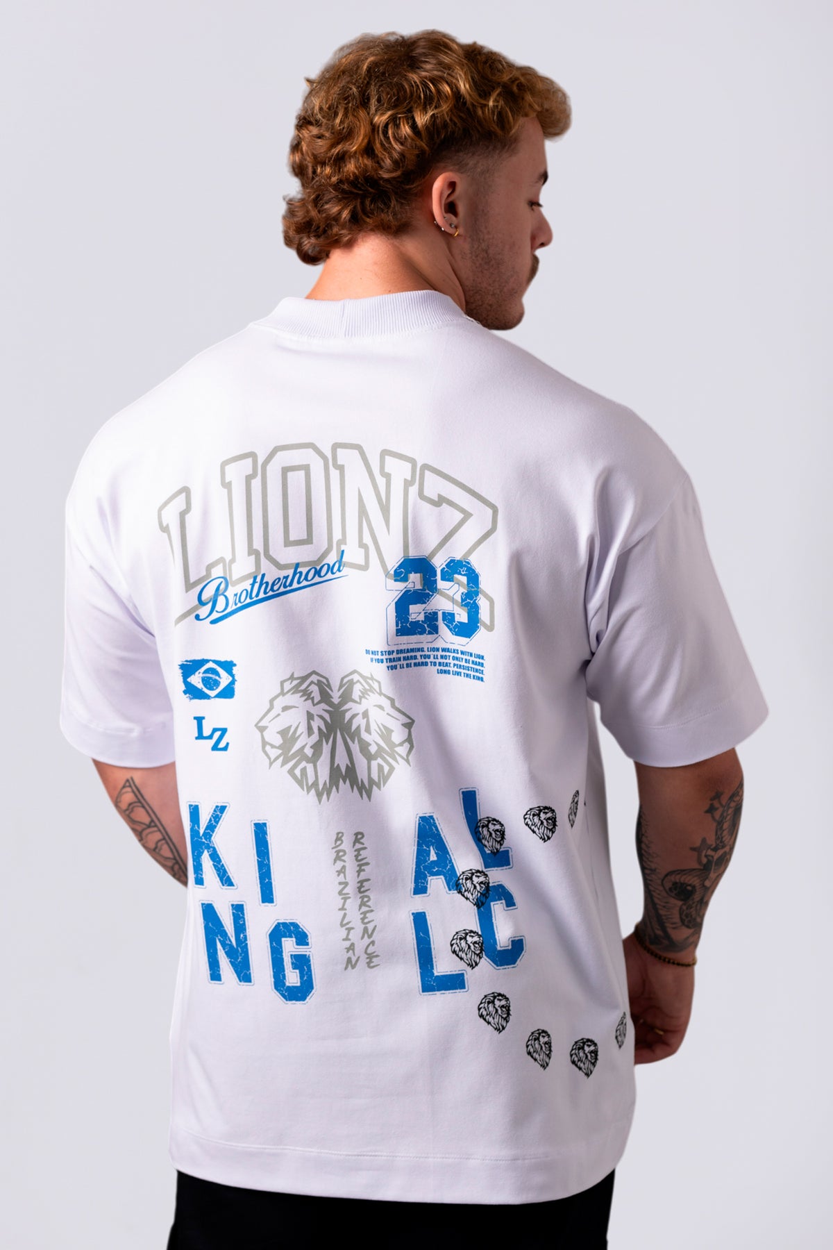Camiseta Oversized L23 - Branca