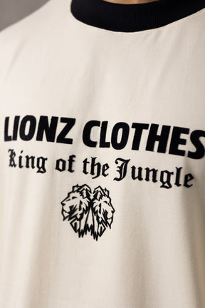 Camiseta Oversized Luxury Veludo - OffWhite