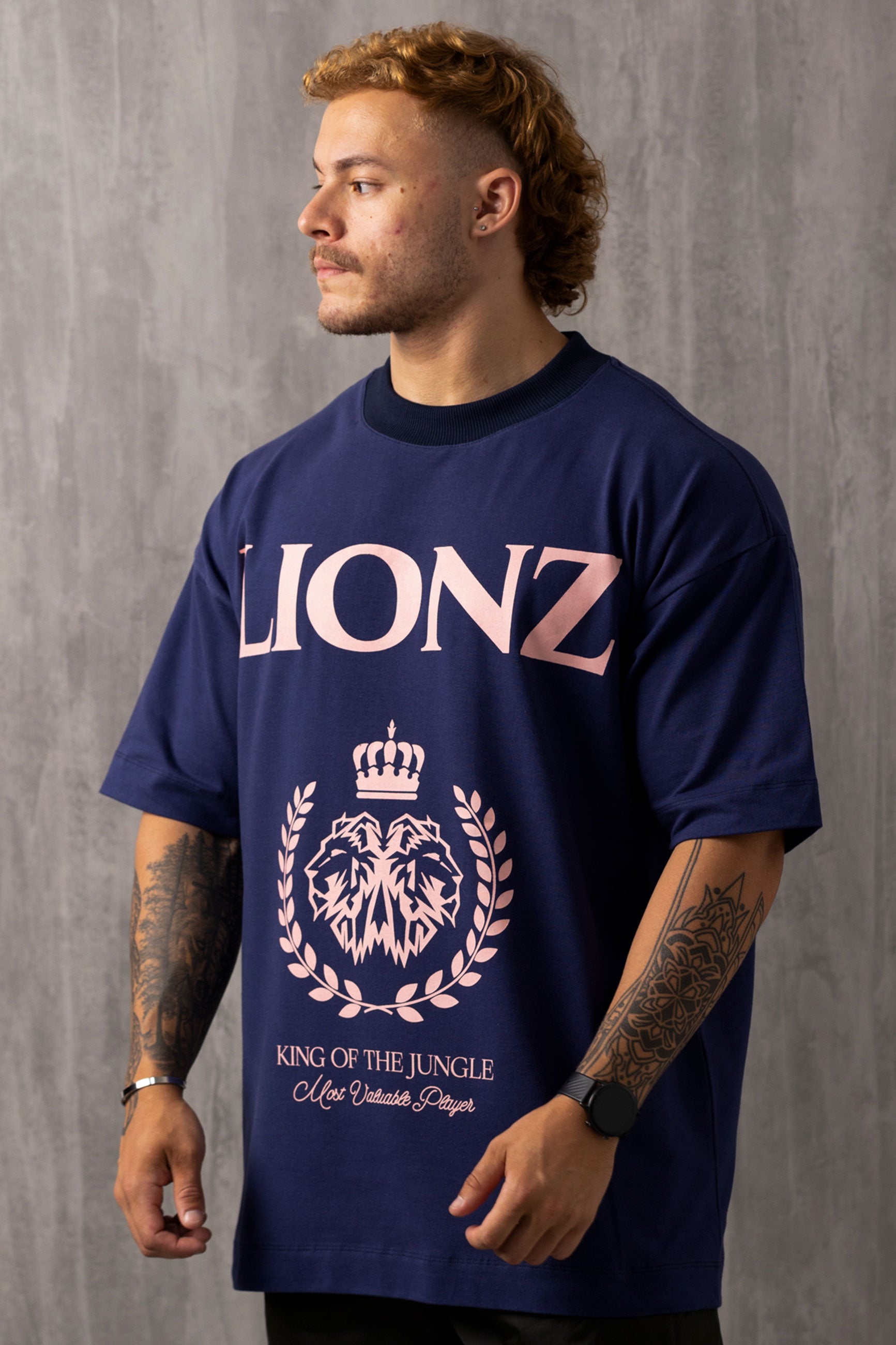 Camiseta Oversized King - Marinho