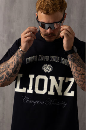Camiseta Oversized College - Preta