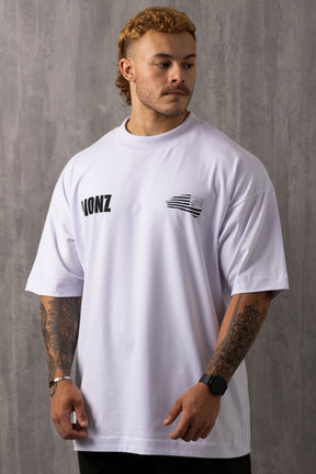 Camiseta Oversized American Lion - Branca