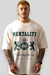 Camiseta Oversized Mentality - OffWhite