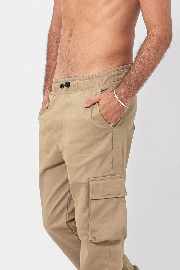 Calça Cargo Sarja Lionz - Caramelo