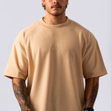 Camiseta Oversized Texturizada - Bege