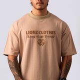Camiseta Oversized Luxury Veludo - Bege
